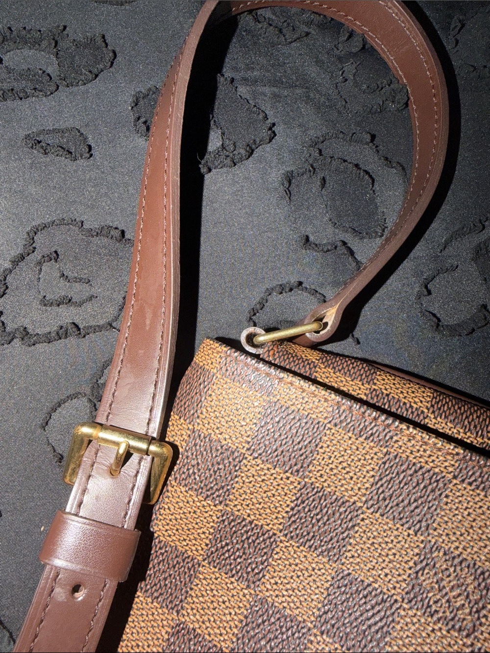Louis Vuitton Damier Ebene Brown Shoulder Bag - Picture 7 of 9